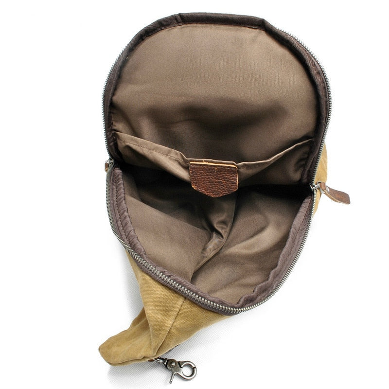 Bolso bandolera de lona impermeable con bolsillo antirrobo – MultiWear