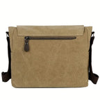 Bolso bandolera tipo mensajero de lona para hombre