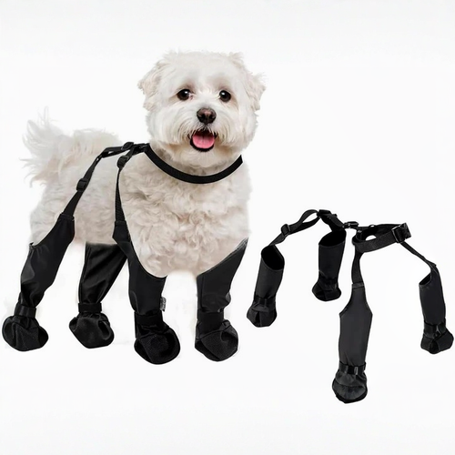 Botas ajustables antideslizantes para perros con protección para todo tipo de clima