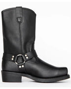 Botas tipo harness para hombre, estilo resistente para el día a día