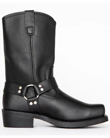 Botas tipo harness para hombre, estilo resistente para el día a día