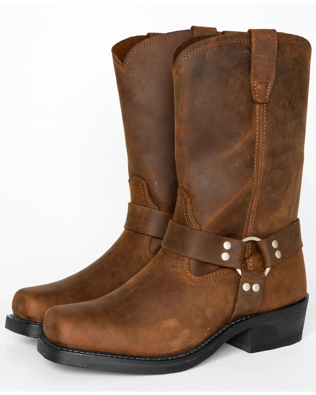 Botas tipo harness para hombre, estilo resistente para el día a día