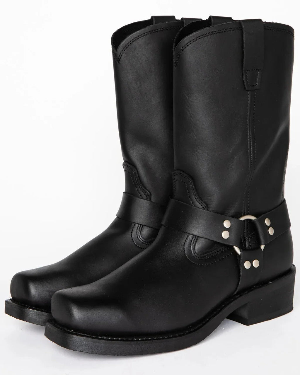 Botas tipo harness para hombre, estilo resistente para el día a día