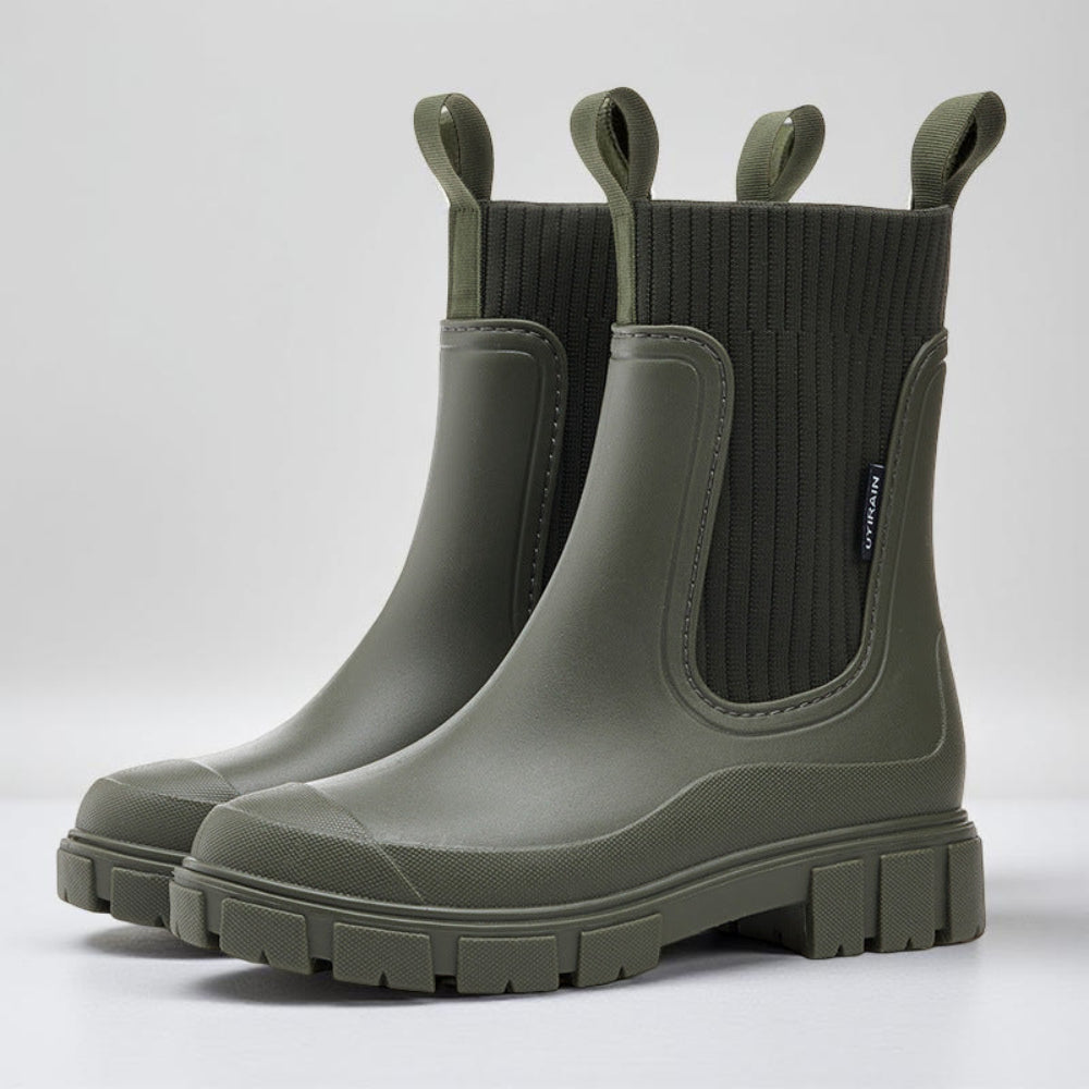 Botines Chelsea de mujer con suela de agarre para exterior