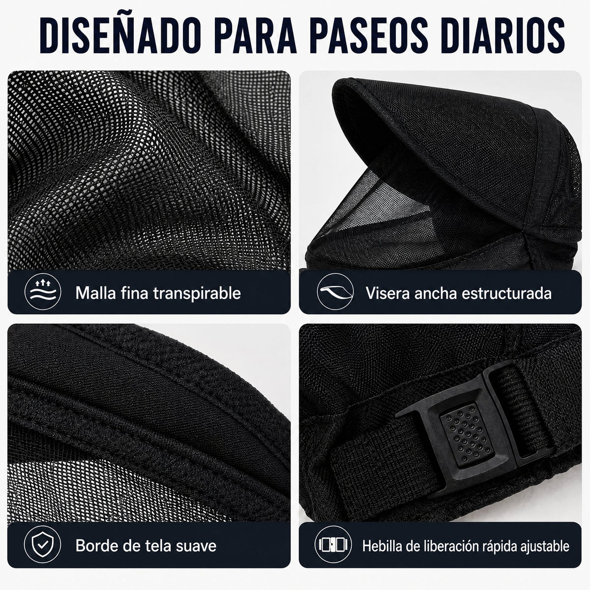 Bozal para perro transpirable anti-hurgar de para paseos - Capucha de malla que ayuda a bloquear restos de comida y basu