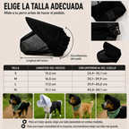 Bozal para perro transpirable anti-hurgar de para paseos - Capucha de malla que ayuda a bloquear restos de comida y basu