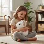 BunnyLoom Peluche interactivo | Juguete de conejo saltarín realista para niños