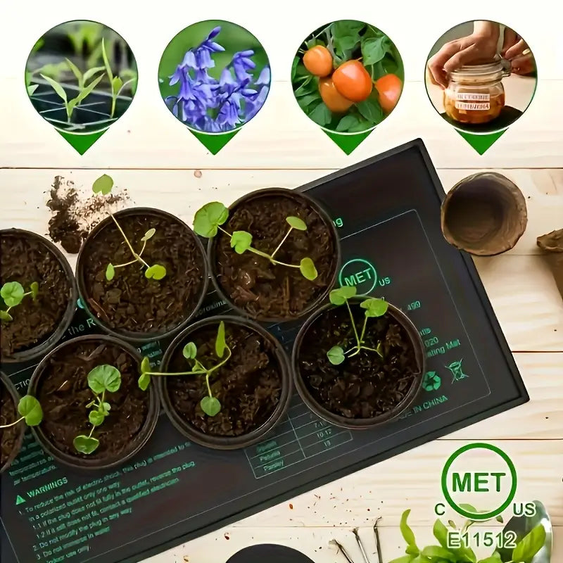 Manta térmica para plántulas: control de temperatura para una germinación y crecimiento más rápidos.