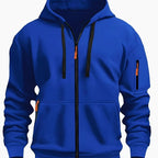 Sudadera con capucha y cremallera para hombre – Sudadera informal para exteriores