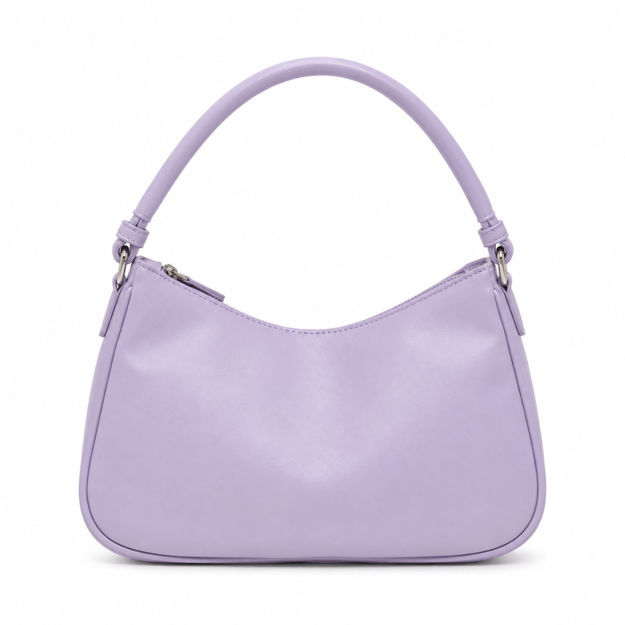 Bolso de mano lila de frente