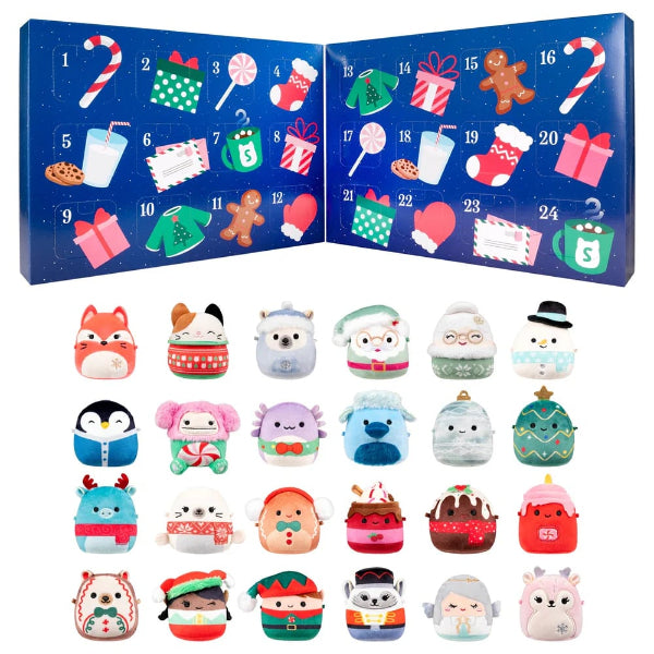 Calendario de adviento navideño relleno de peluches Squishmallows SquishJoy