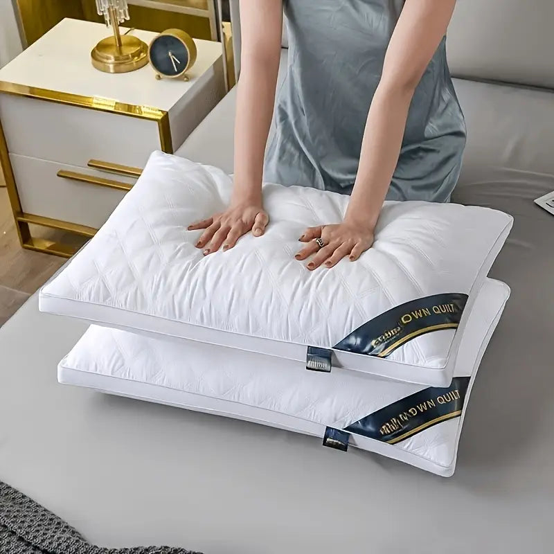 DreamRest – 2er-Set hipoalergénico 3D-Kissen – Weiche Nackenstütze & Hotelqualität für Ihren Schlaf