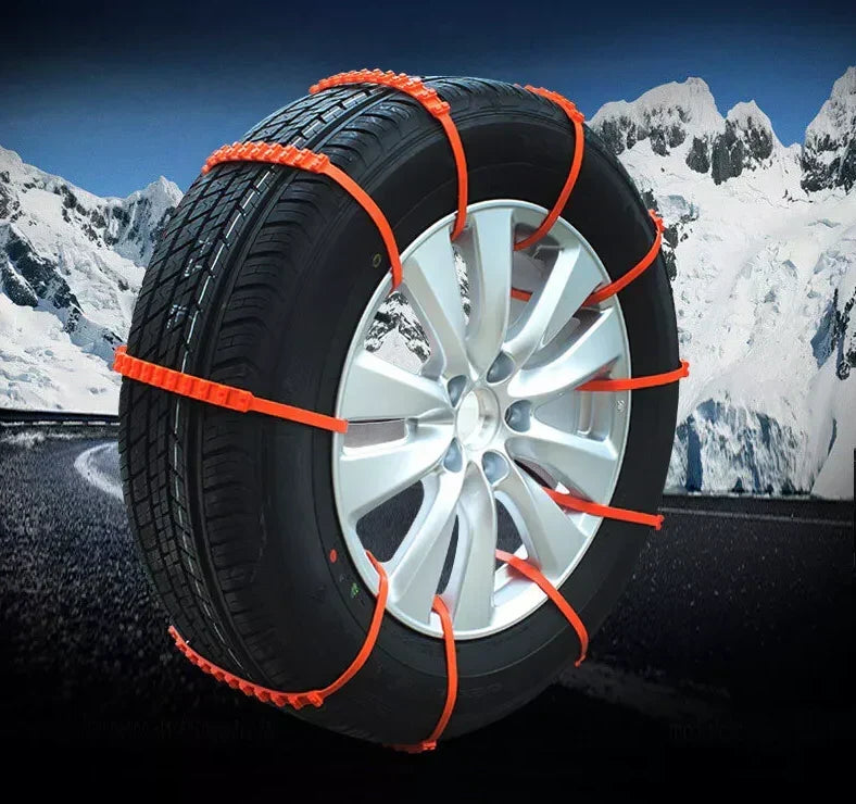 Cadenas antideslizantes reutilizables para coche contra la nieve