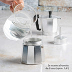 Cafetera italiana clásica para espresso y café, Moka Pot para café estilo italiano y cubano