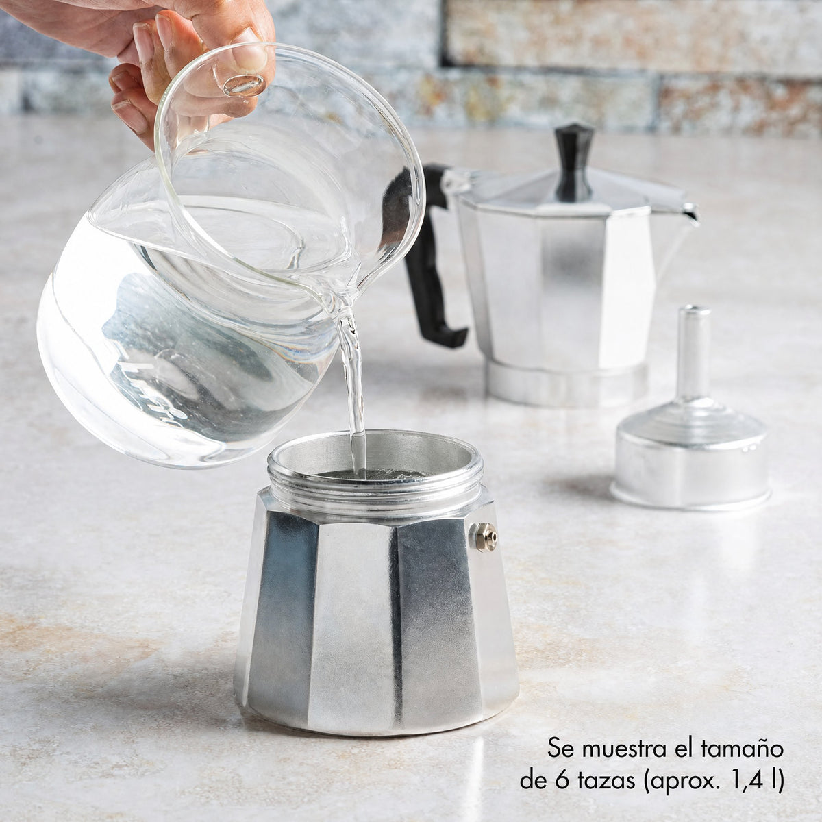 Cafetera italiana clásica para espresso y café, Moka Pot para café estilo italiano y cubano