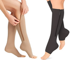 Calcetines de compresión con cremallera Medias de soporte 20-30 mmHg