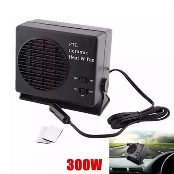 Calefactor cerámico para coche 12V | 150W-300W | Desescarchador portátil con termostato automático