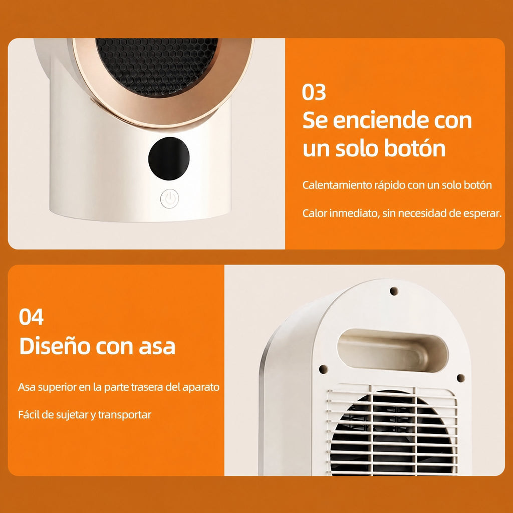 Calefactor de bajo consumo para habitaciones pequeñas