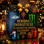 Calendario de Adviento Bebida Energética 24 Días Caja Cuenta Atrás de Navidad