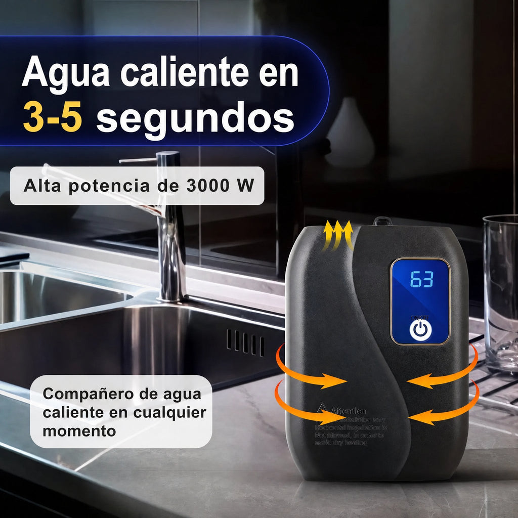 Calentador de agua instantáneo sin tanque