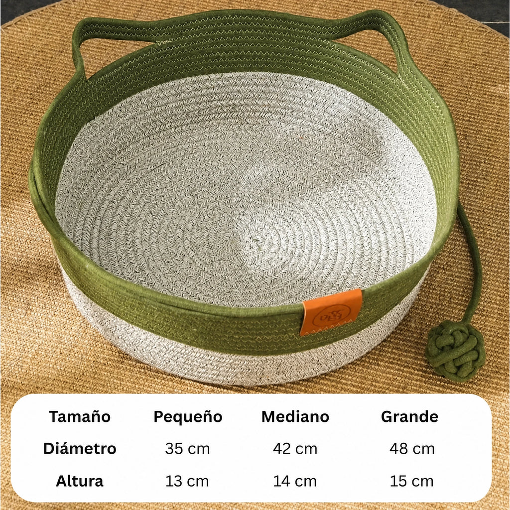 Cama para gato de cuerda de algodón tejida a mano – DreamNest