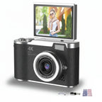 Cámara digital 4K con pantalla abatible 48 MP zoom 8X compacta para foto y vídeo