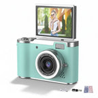Cámara digital 4K con pantalla abatible 48 MP zoom 8X compacta para foto y vídeo