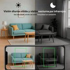 Cámara inalámbrica discreta con resolución HD 1080P y audio para monitorización