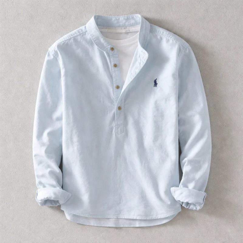 Camisa lavada de hombre Effortless para una comodidad refinada