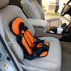 Silla de coche portátil con arnés de seguridad y elevador para niños