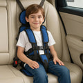 Silla de coche portátil con arnés de seguridad y elevador para niños