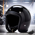 Casco de moto vintage de perfil bajo con certificación DOT y ECE