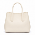 Bolso de mano beige con asas