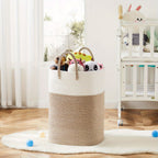 Cesta de ropa tejida extragrande - Espacio para todas tus cosas, duradera y práctica