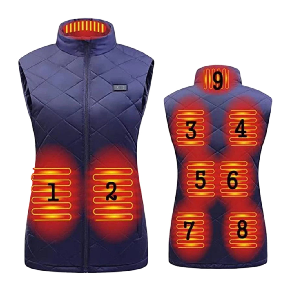 Chaleco calefactable para mujer Calefacción eléctrica Exterior invierno
