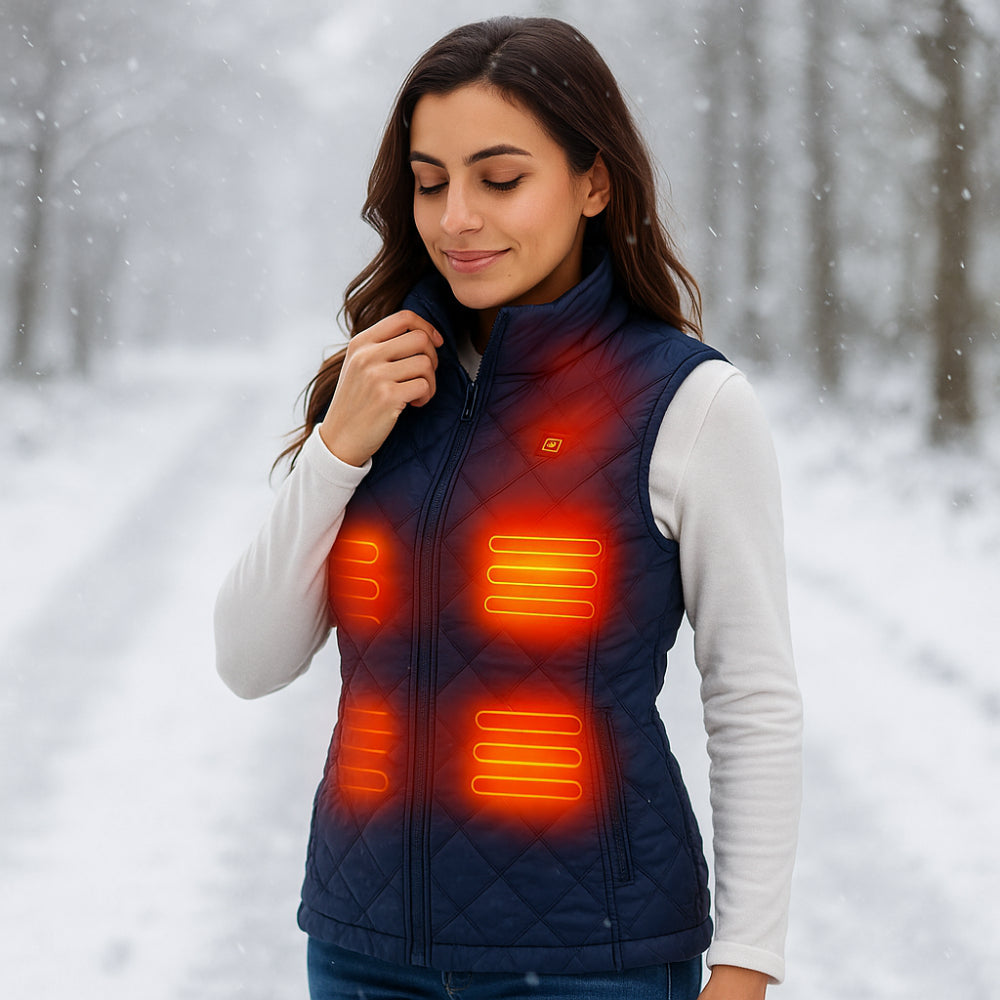 Chaleco calefactable para mujer Calefacción eléctrica Exterior invierno