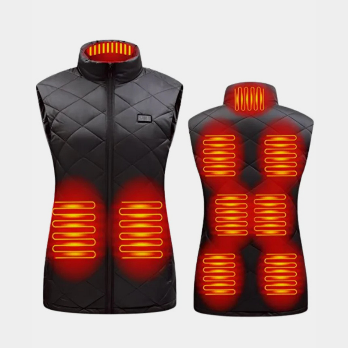 Chaleco calefactable para mujer con control dual y 9 zonas de calor – comodidad y calidez para todas las estaciones
