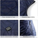 Chaleco calefactable para mujer con control dual y 9 zonas de calor – comodidad y calidez para todas las estaciones