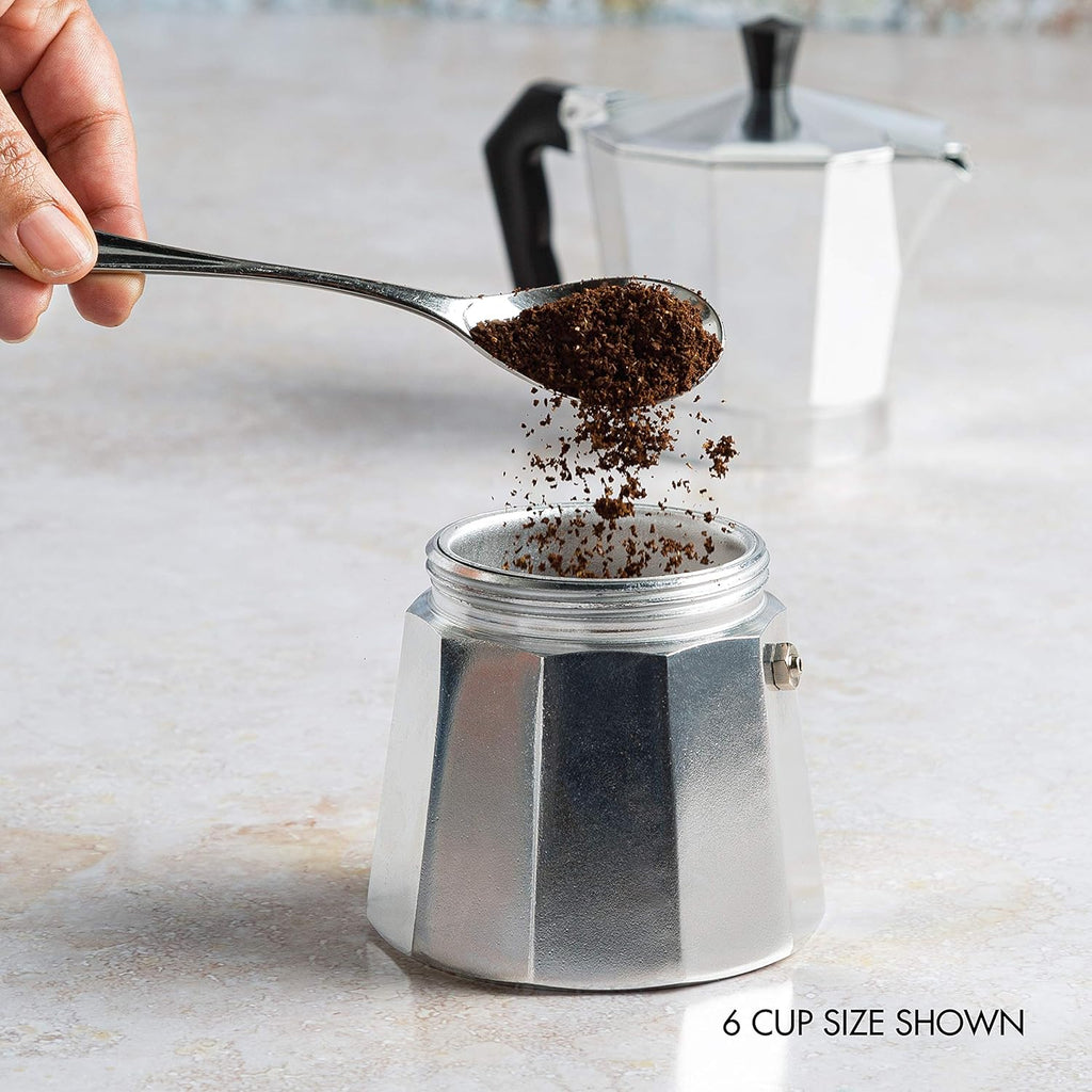 Cafetera clásica de espresso tipo moka para estufa