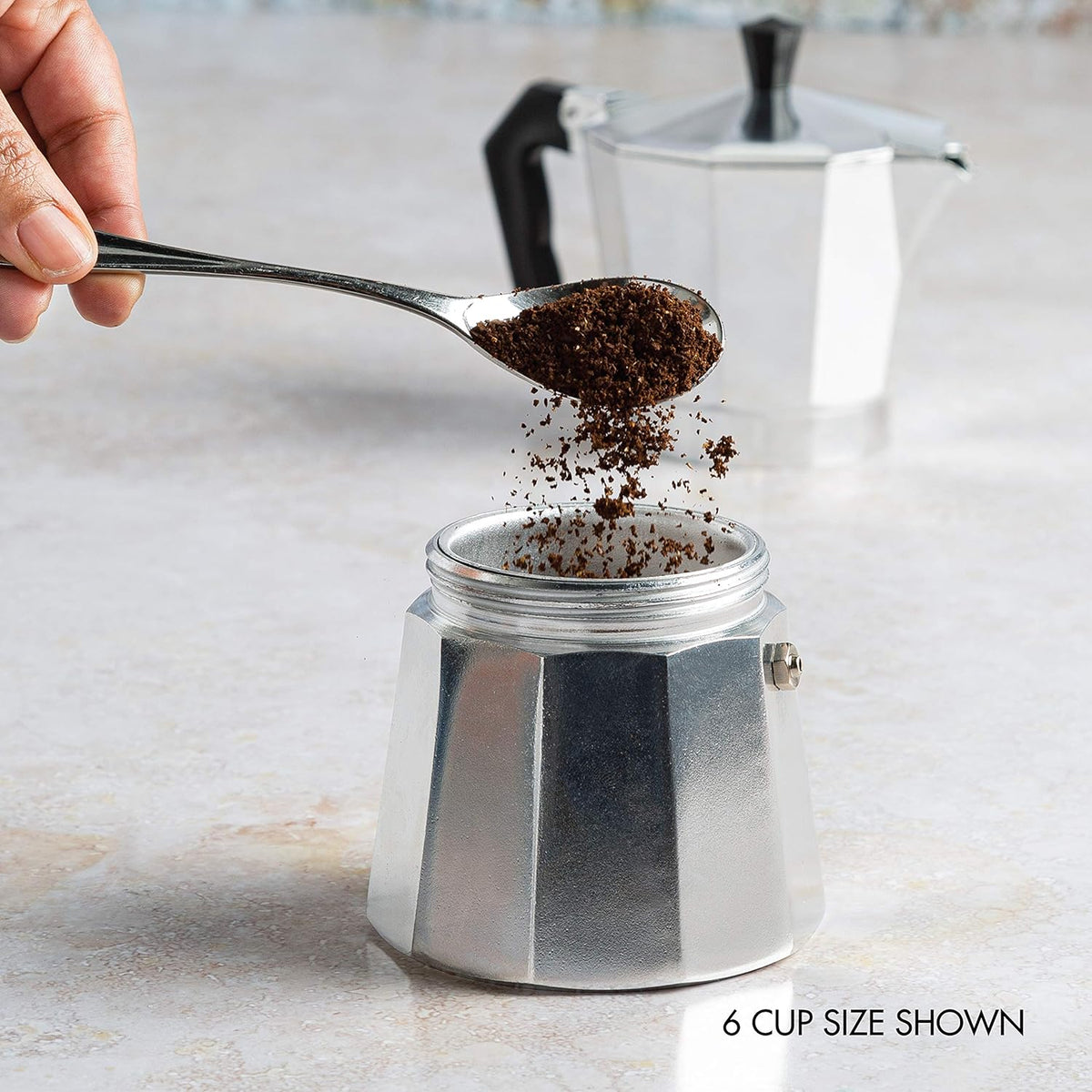 Cafetera clásica de espresso tipo moka para estufa