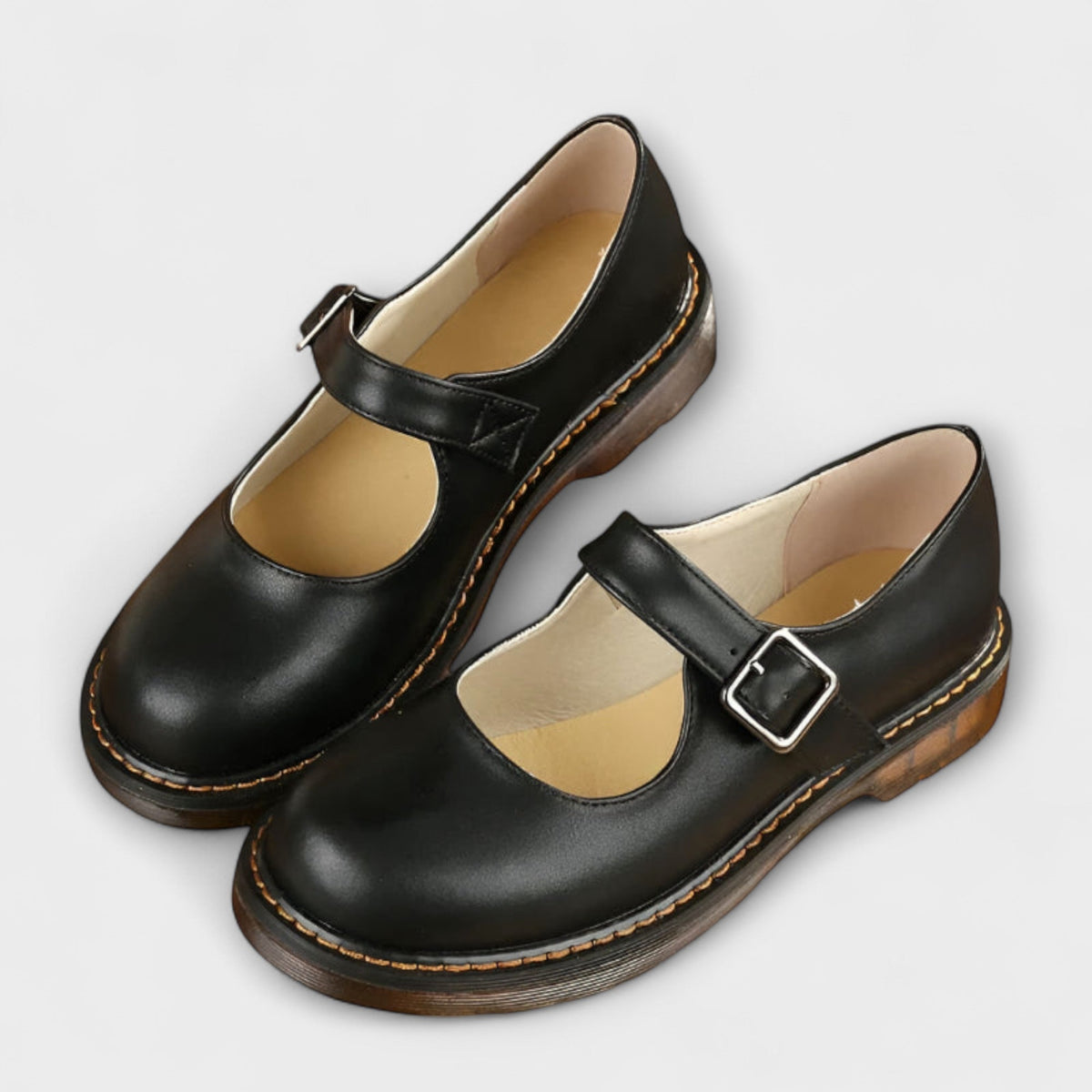 Zapatos clásicos Mary Jane para mujer con hebilla ajustable