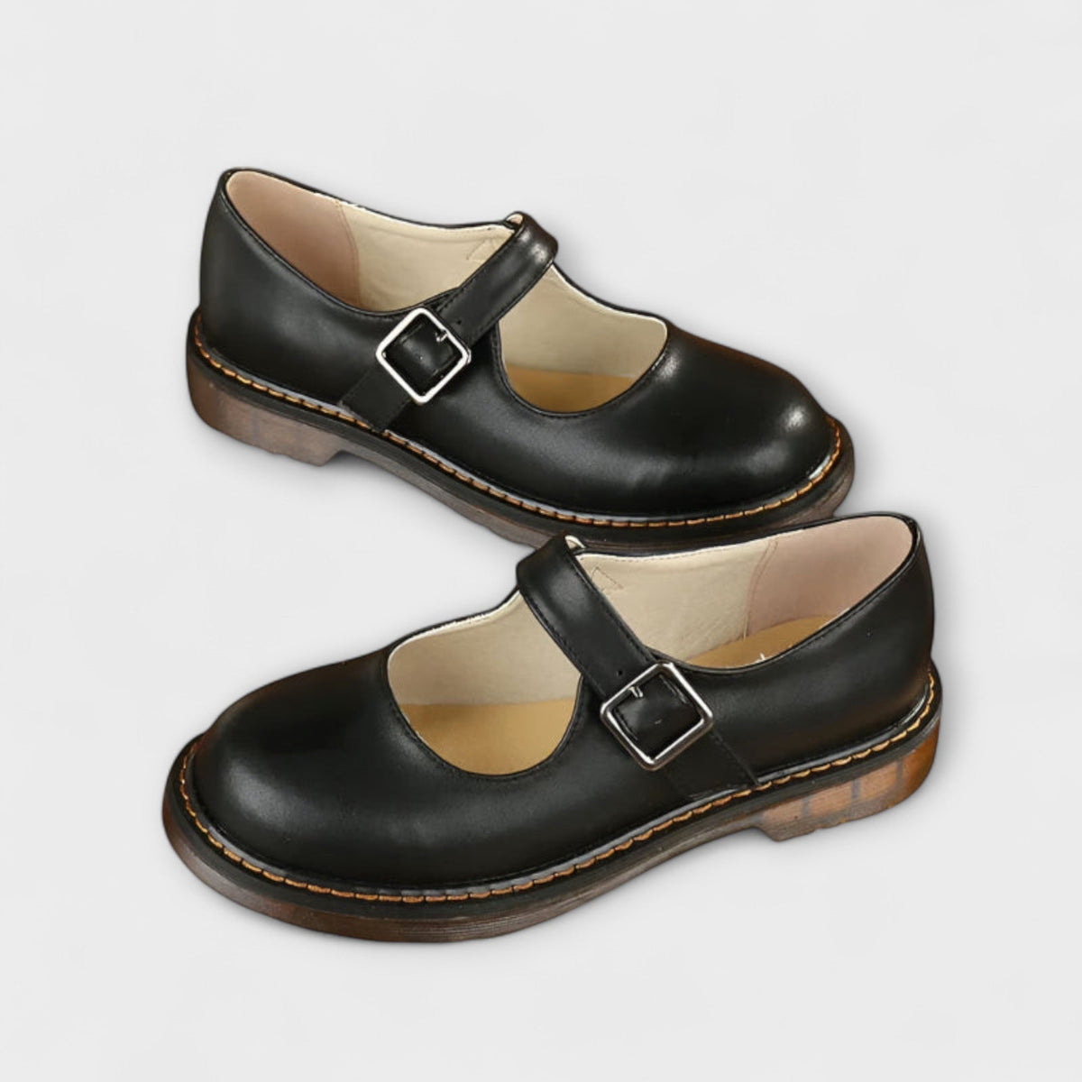 Zapatos clásicos Mary Jane para mujer con hebilla ajustable