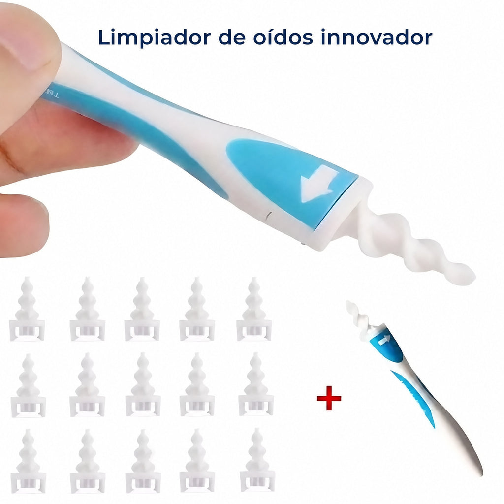 ClearEar | Limpiador de cera de oído de silicona – Seguro – No invasivo – Flexible para la higiene del oído – Comodidad 