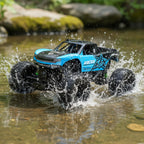 Coche monstruo anfibio teledirigido para aventuras todoterreno