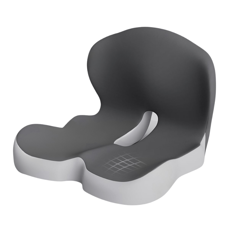 Cojín de asiento | Cojín de asiento ergonómico de espuma viscoelástica | Alivio de presión y antideslizante | ErgoComfor