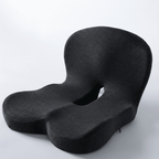Cojín de asiento | Cojín de asiento ergonómico de espuma viscoelástica | Alivio de presión y antideslizante | ErgoComfor