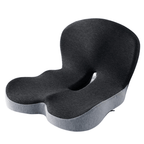 Cojín de asiento | Cojín de asiento ergonómico de espuma viscoelástica | Alivio de presión y antideslizante | ErgoComfor
