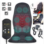 Cojín de asiento de masaje 8 modos con almohadilla térmica para espalda y cuello