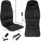 Cojín de asiento de masaje 8 modos con almohadilla térmica para espalda y cuello