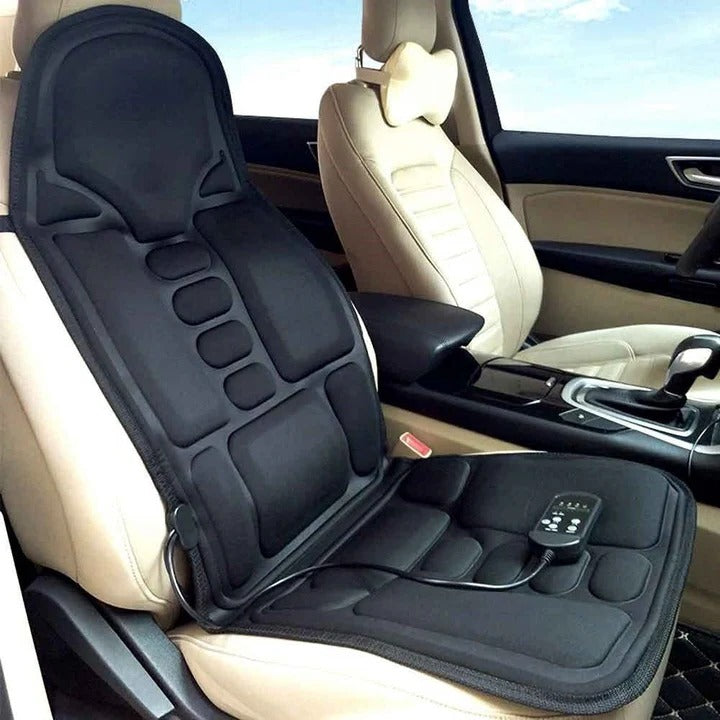 Cojín de asiento de masaje 8 modos con almohadilla térmica para espalda y cuello